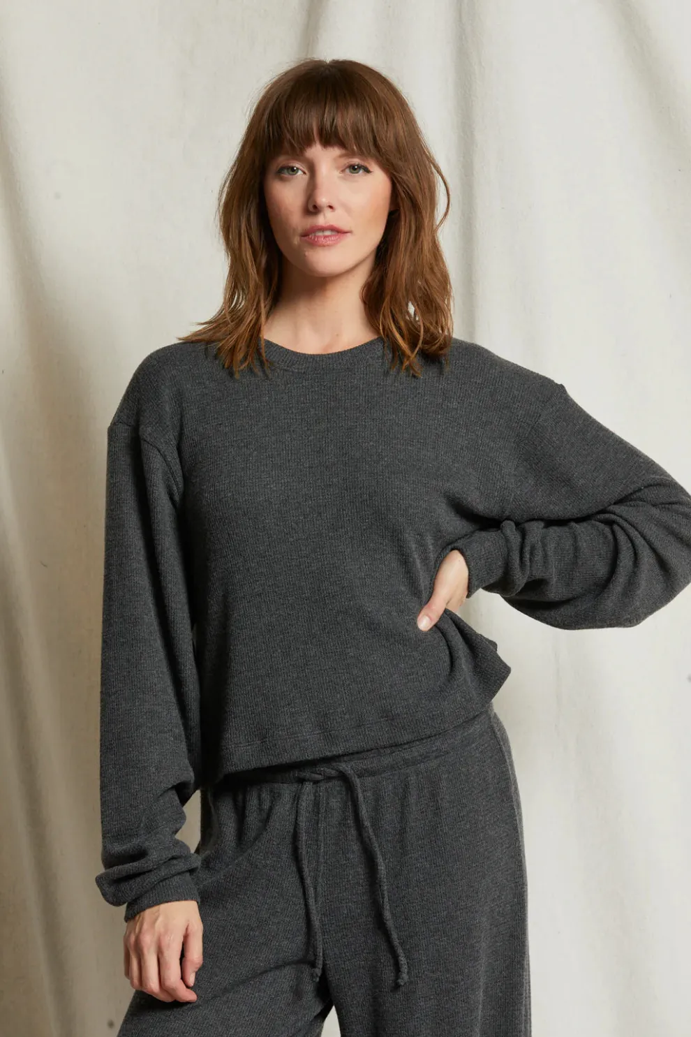 Perfectwhitetee - Stills Brushed Thermal Easy Pullover
