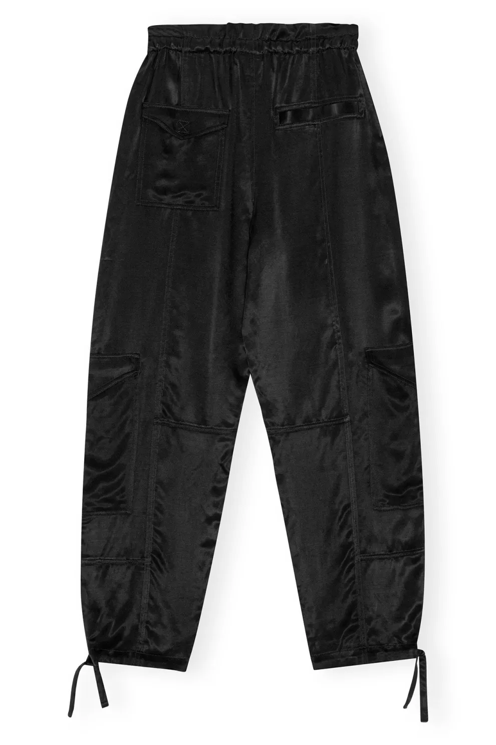 Ganni - Washed Satin Pocket Pants