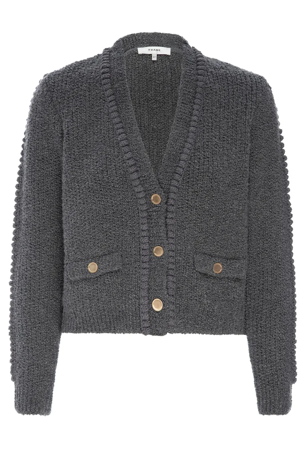 Frame - Double Pocket Cropped Cardi