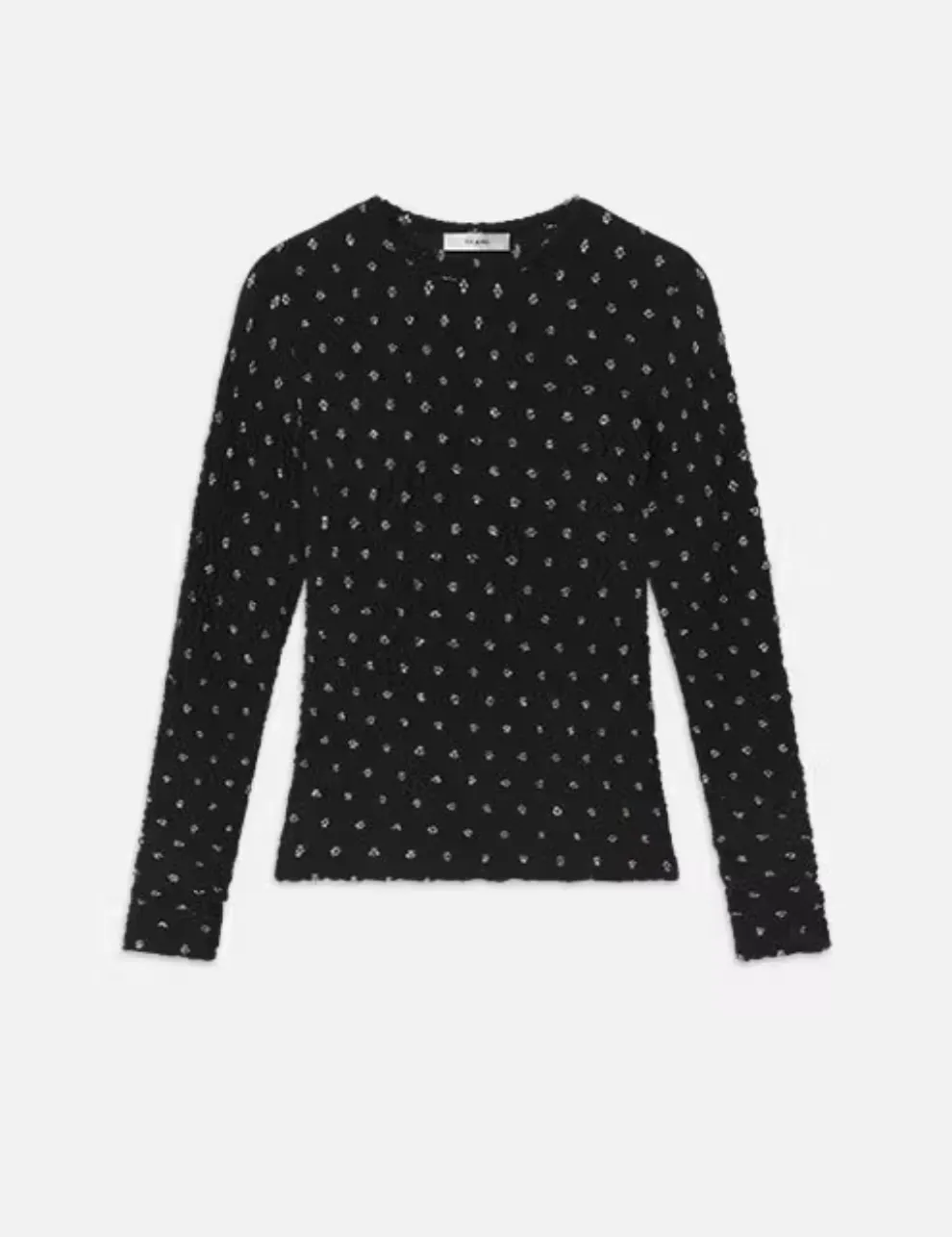 Frame - Dotted Stretch Mesh Top