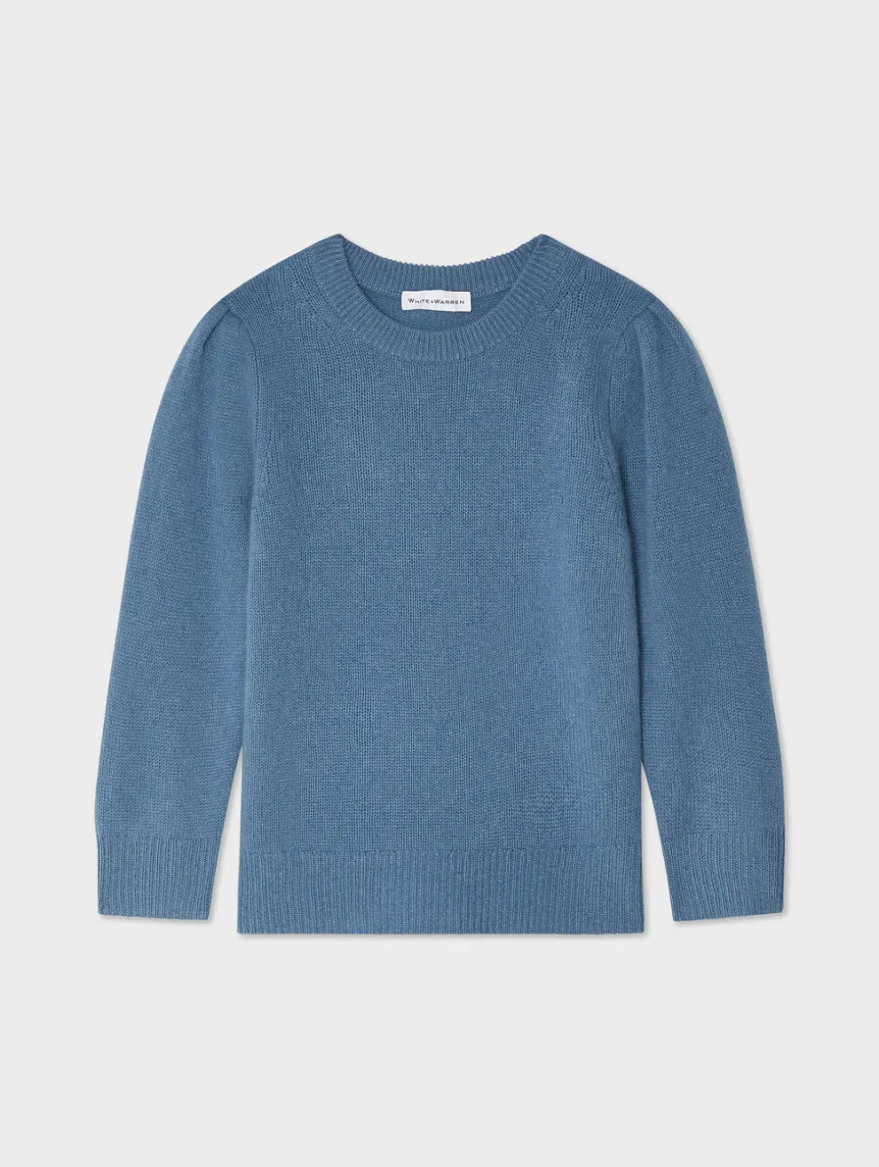 White + Warren - Cashmere rib trim sweatshirt