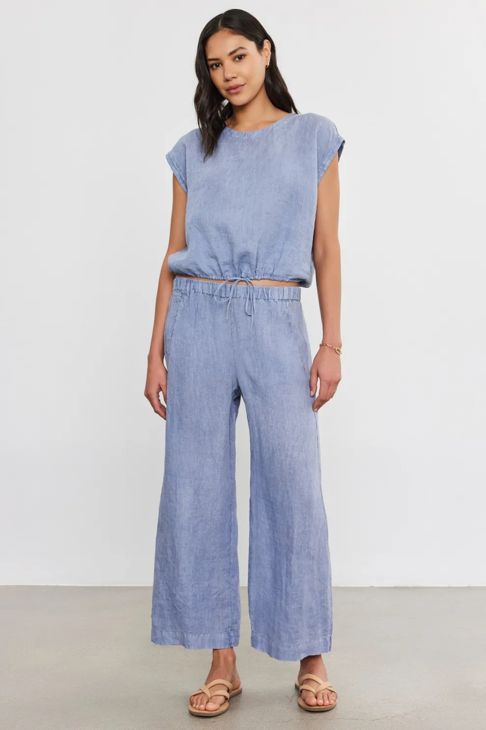 Velvet - Lola Woven Linen Pant