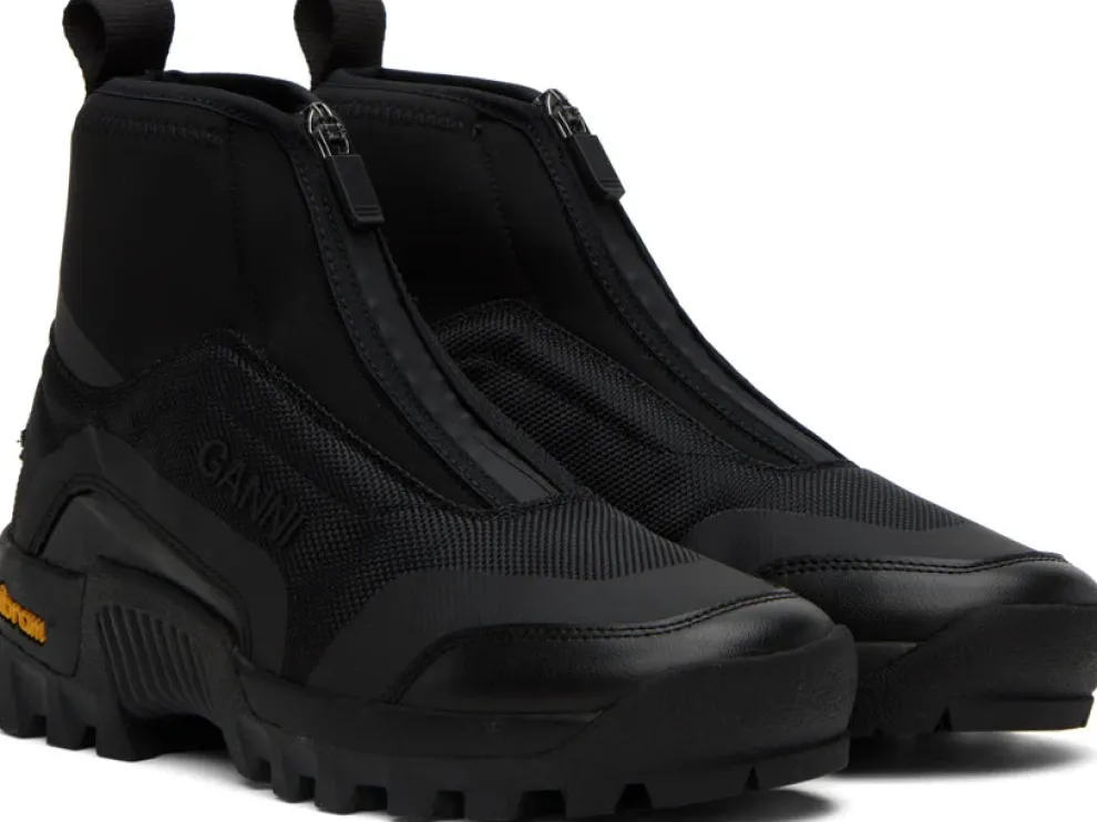 Ganni - Performance High Top Zip Sneaker