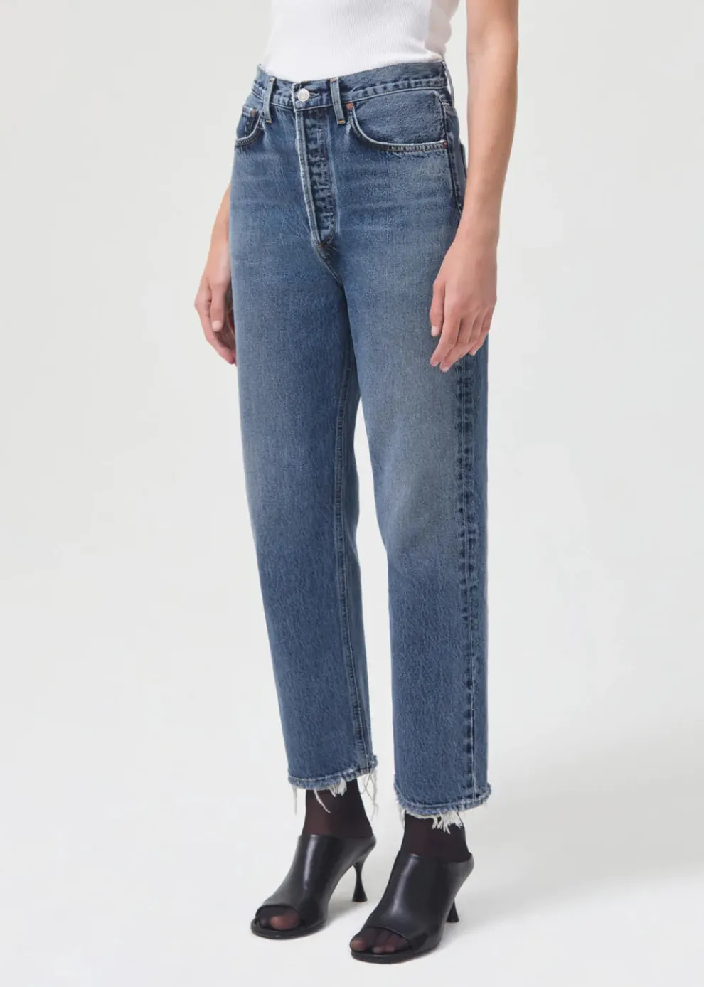 Agolde - 90'S Crop Mid Rise Loose Straight
