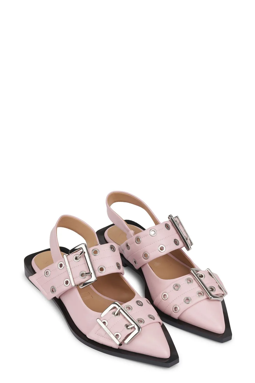 Ganni - Feminine Buckle Ballerina