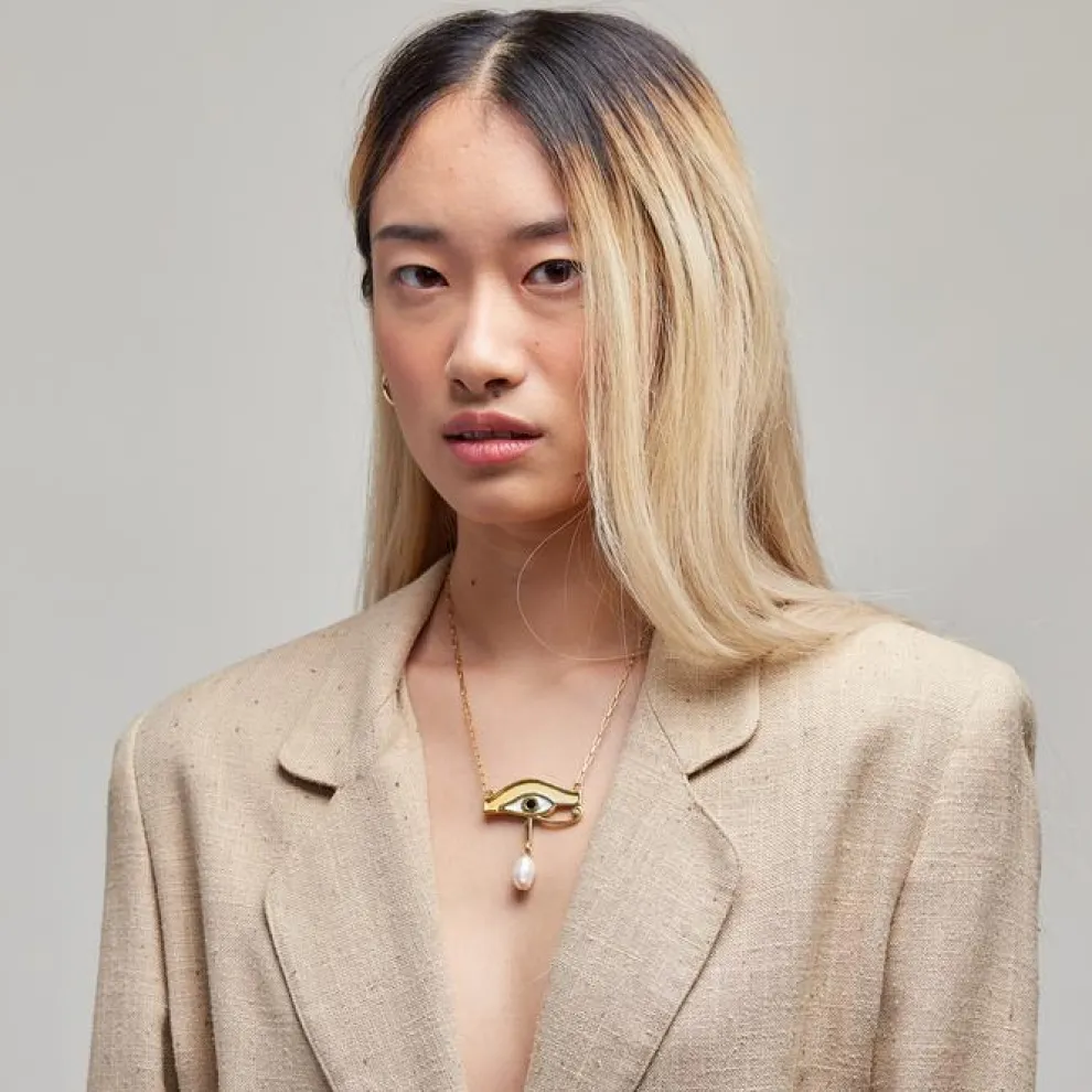 Deux Lions - Resin Maryam Pearl Necklace