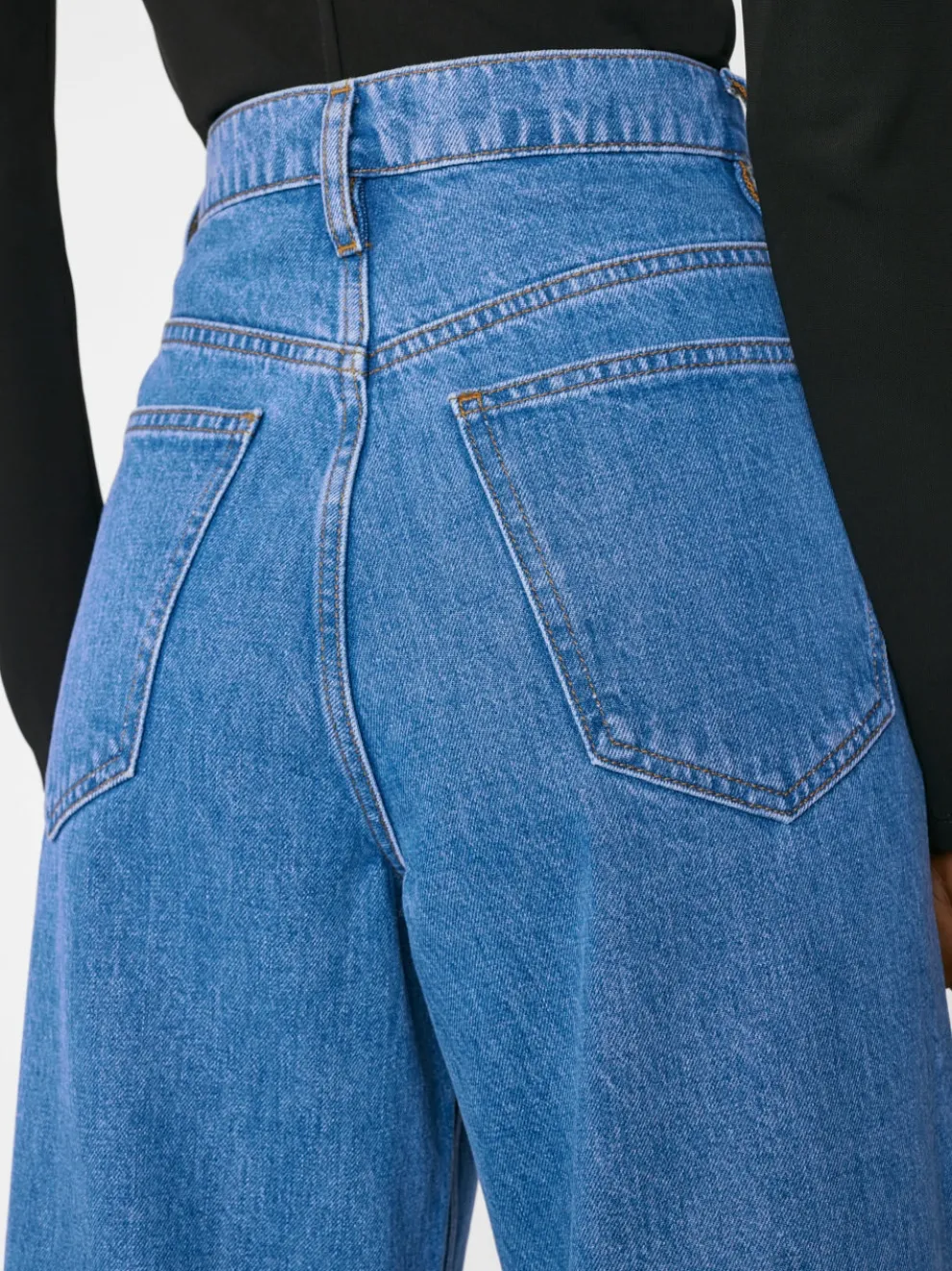 Frame - High Rise Wide Leg Jeans With Hem