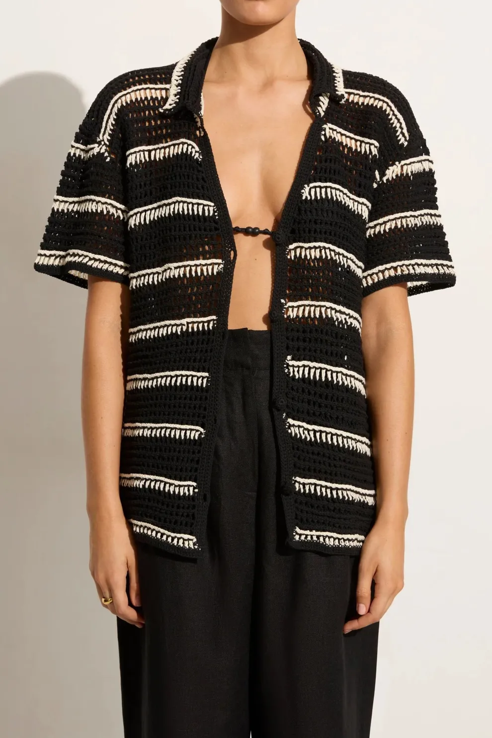 Faithfull The Brand - Gioia Handmande Crochet Shirt